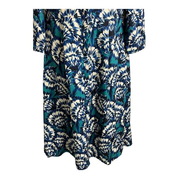 Clements Ribiero Portobello Floral Shirt Dress Casual Button down M Preppy - Picture 3 of 7